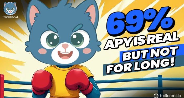 Stake for 69% APY? Troller Cat Tops Best Cryptos to Stake as Dogecoin Falls and Dogwifhat Gains