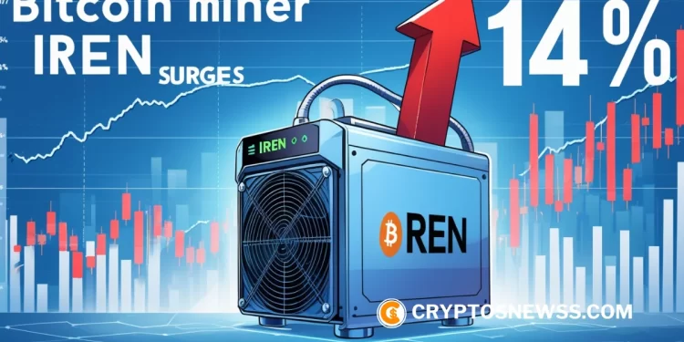 Bitcoin miner IREN surges