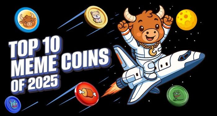 Bulls Are Roaring: Top 10 Meme Coins In 2025 Set To Take The Market By Storm