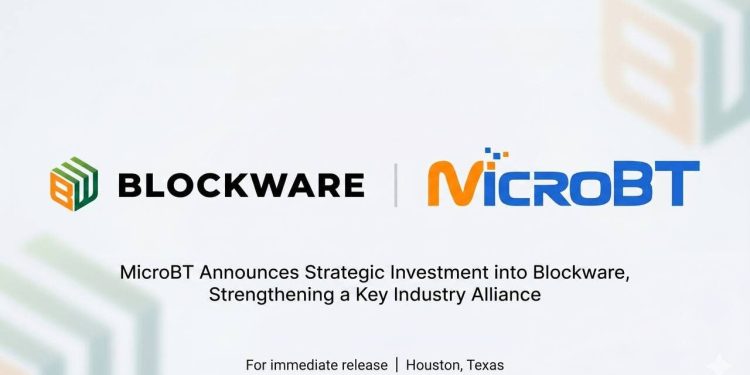 MicroBT Announces Strategic Investment into Blockware, Strengthening a Key Industry Alliance