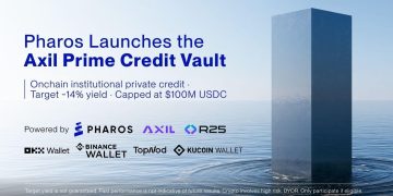 Pharos Brings Institutional Private Credit Onchain with Axil Prime Credit Vault, Targeting 14.3% Yield from Real-World Credit Cash Flows