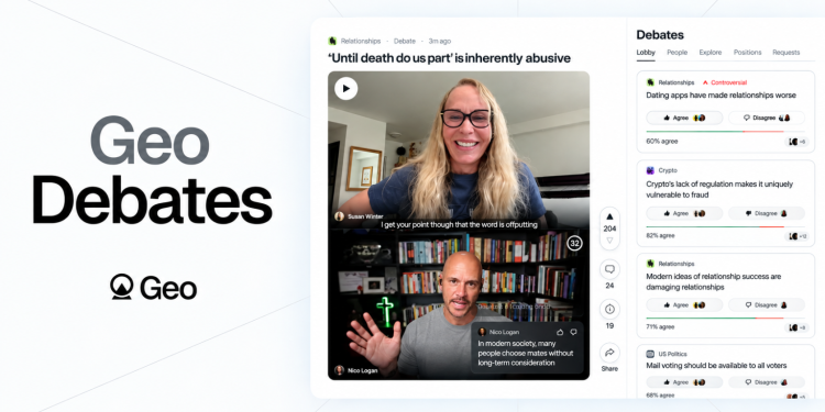 Geo Debates launches TikTok-style video debates where the crowd votes on who won